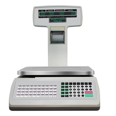 Hohe Genauigkeits-Registrierkasse-Skala 30kg Bill Ticket Receipt Printing Scale