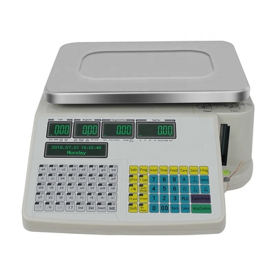 Doppelte Schirm-Barcode-Gewichts-Maschine, APP-Steueretikettendruck-Skala