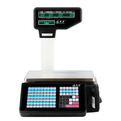 Genaue elektronische wiegende Skala Digital/Preis-Datenverarbeitungsskala mit Etikettendrucker